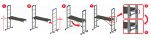 MINI DIY SCAFFOLDING PENNY - 1,74 m